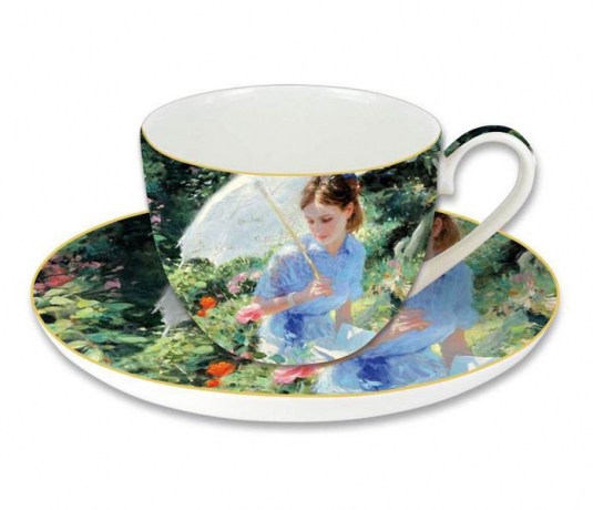 Чашка с блюдцем Летний день, в подарочной упаковке, 0.28л, Carmani