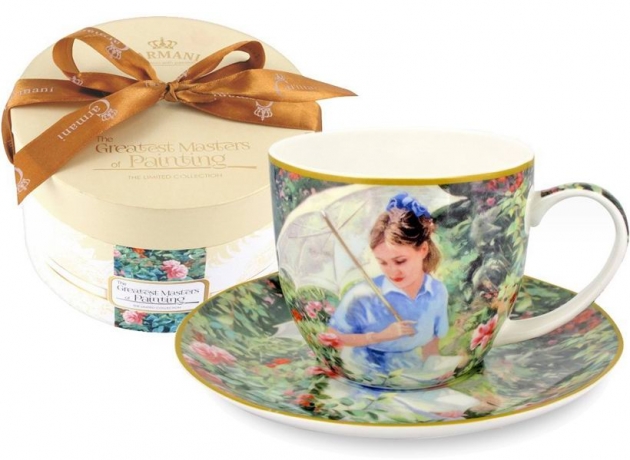 Чашка с блюдцем Летний день, в подарочной упаковке, 0.28л, Carmani