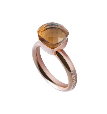Кольцо Firenze champagne 17.2 мм. 612084 BR/RG Qudo