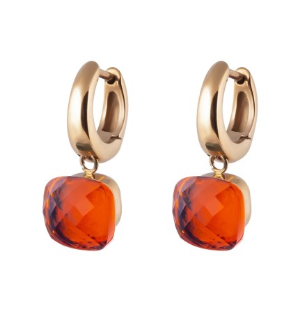Серьги Firenze orange glow Qudo