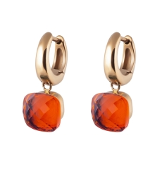 Серьги Firenze orange glow Qudo