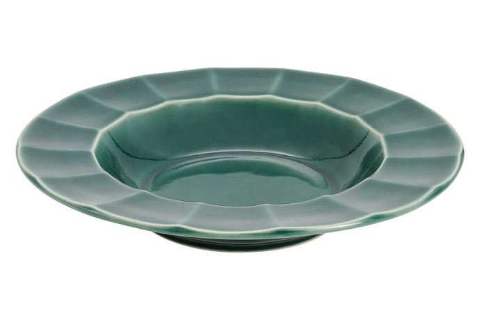 Тарелка суповая Paris бирюзовый, 25 см. 0,4 л. Matceramica