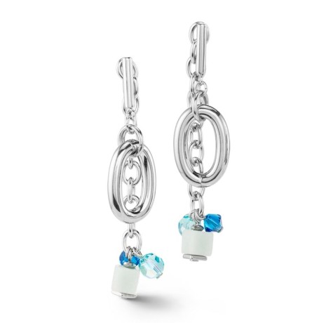 Серьги Blue-Silver Coeur de Lion