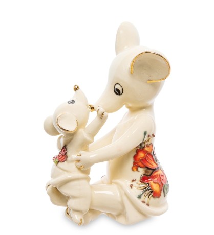 JP-121/10 Фигурка "Мышь с малышом" (Pavone)