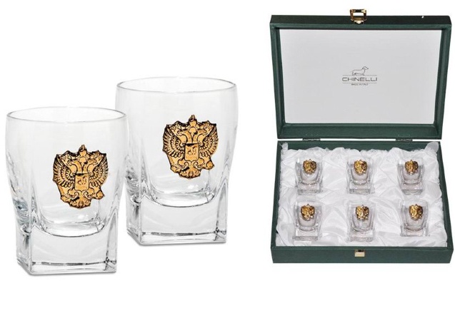 Набор из 6 стопок для водки "Россия" Gamma