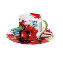 Чашка с блюдцем кофейная, 100 мл. EMOTION Taitu