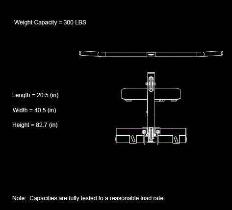 Опция Powertec Workbench Lat тяга сверху, аксессуар WB-LTA13