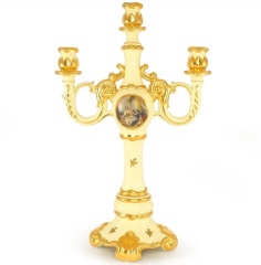 Подсвечник на 3 свечи, 34х20х53 см. BAROQUE, керамика