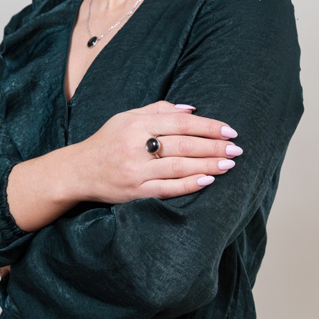 Кольцо Сфера SHELL KR02913-1/8 BW/S Fiore Luna