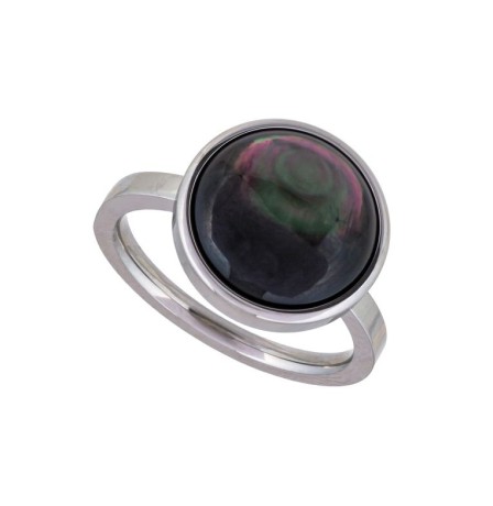 Кольцо Сфера SHELL KR02913-1/8 BW/S Fiore Luna