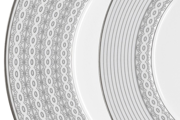 Обеденный сервиз Сильвер, 6 персон, 27 предметов Emily