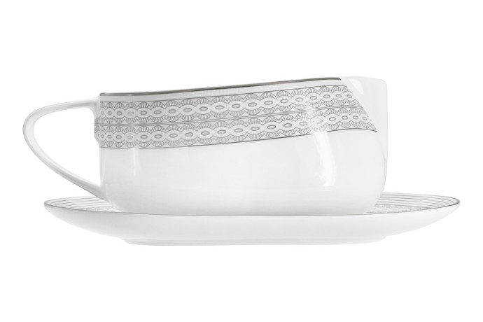 Обеденный сервиз Сильвер, 6 персон, 27 предметов Emily