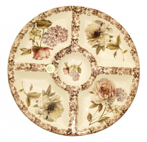 Круглая менажница Сады Флоренции, 36 см, LCS