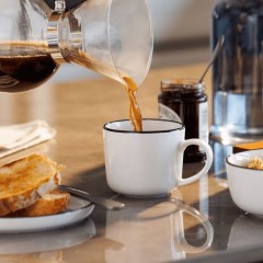 Набор из 4 кружек из тонкого фарфора Mikasa Luxe Deco, 380 мл. Kitchen Craft