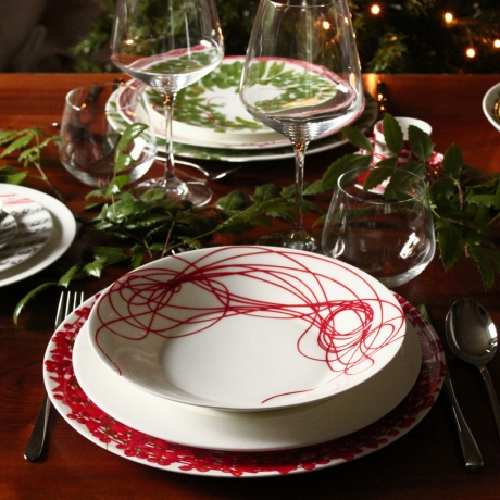 Тарелка обеденная, 28 см. FIL ROUGE NODI Taitu