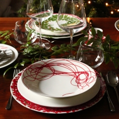 Тарелка обеденная, 28 см. FIL ROUGE NODI Taitu