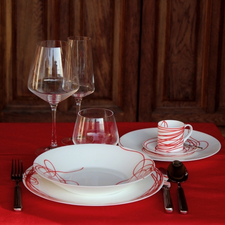 Тарелка обеденная, 28 см. FIL ROUGE NODI Taitu