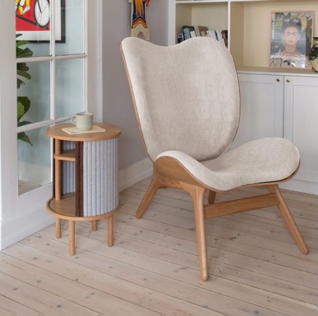 Приставная тумба Audacious Side table, oak, Sterling, Ø38х59,3 см. Umage