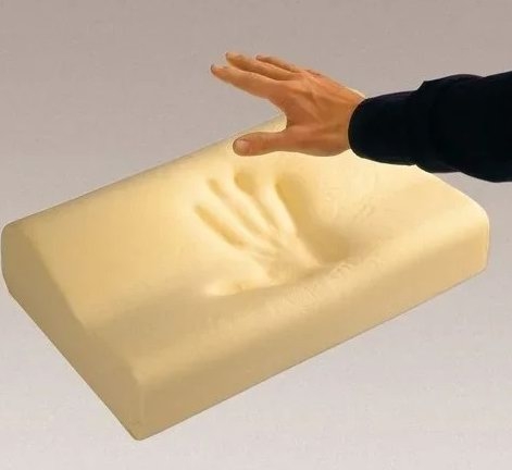 Подушка с анатомическим эффектом "Моя красота" 30х50, из вязко-эластичной пены с «памятью формы» в чехле на молнии из бамбукового полотна, Natures