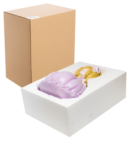 MF- 13 Копилка большая "Девочка в фиолетовом платье"