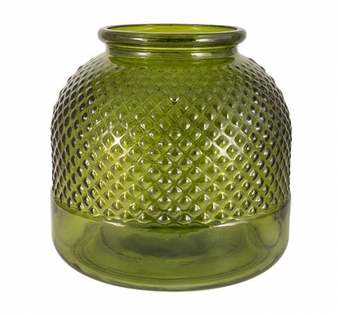 Ваза Diamante, темно-зелёная, 24 см. SAN MIGUEL