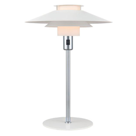 Настольный светильник RIVOLI, Ø40 см. белый/метал, Halo Design