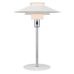 Настольный светильник RIVOLI, Ø40 см. белый/метал, Halo Design