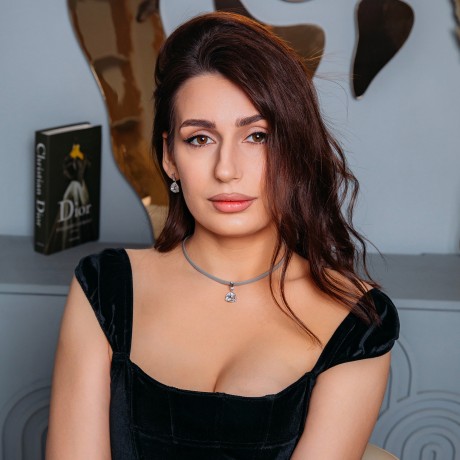 Колье Crystal / Grey Leather Fiore Luna