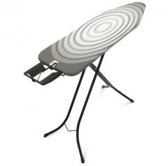 Гладильная доска 124х38 см (B), Титановые круги, черный Brabantia