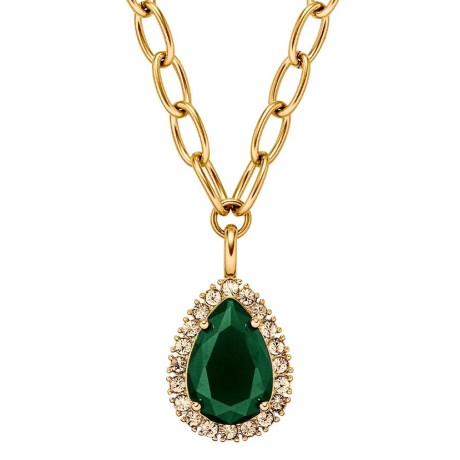 Колье METTA SG EMERALD GREEN /GOLDEN
