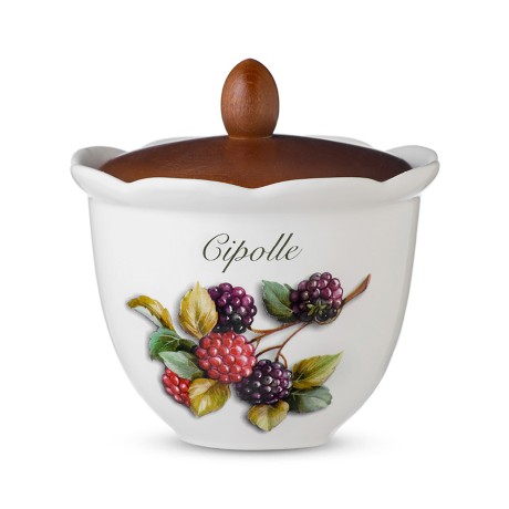 Ёмкость для лука с крышкой Frutti di Bosco, 16 см. Nuova Cer