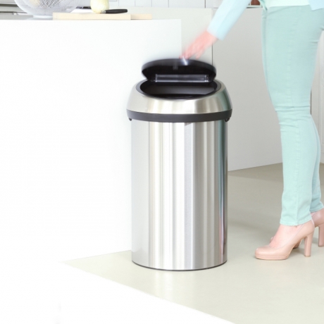 Мусорный бак Touch Bin (60 л), Стальной матовый (FPP) Brabantia