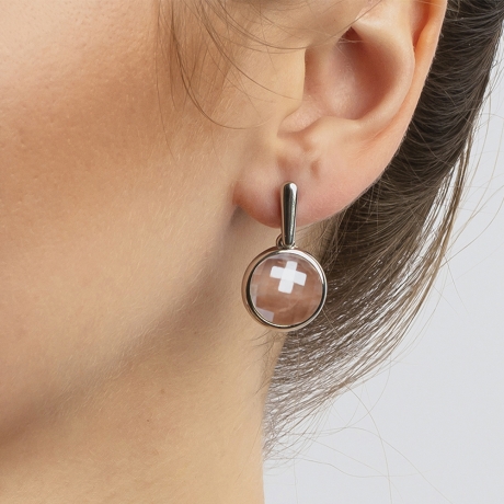 Серьги quartz rose A1993.9 R/S Possebon