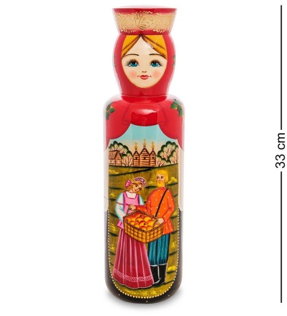 МР-25/ 58 Футляр для бутылки "Пара с яблоками"