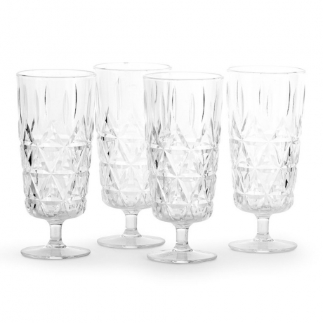 Набор бокалов для шампанского для пикника из 4-х шт. 200 мл. Picknick, прозрачный SagaForm