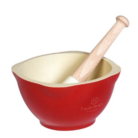 Ступка и пестик, 14 см. гранат, Emile Henry