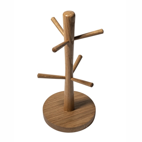 Подставка для кружек дубовая, 32х15 см. Uneca