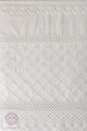 Наволочка декоративная "CAROL" BOVI 42х42 см. перкаль, белый