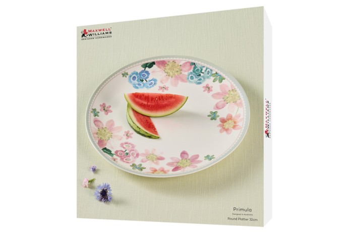 Блюдо круглое Primula, белое, 32 см. Maxwell & Williams