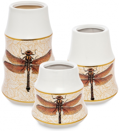 IG-114 Ваза декоративная "Стрекоза" (набор из 3 шт.)