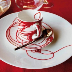 Тарелка десертная, 23 см. FIL ROUGE NODI Taitu