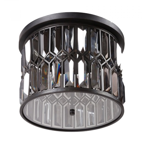 Люстра Vincello чёрная, прозрачная