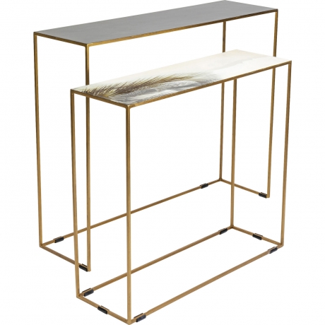 Консоль Easy, коллекция "Легкость", количество предметов 2 100*80*28, Сталь, Белый, Черный