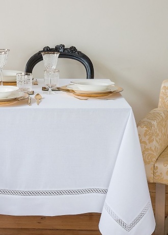 Скатерть "HOLIDAY", 160х240см. белый, BOVI