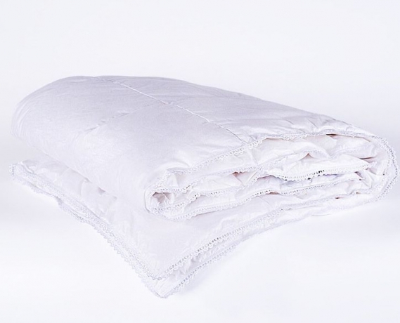 Одеяло всесезонное (для детей до 3 лет) "Пуховое Облако" 100х150, из белого гусиного пуха, кассетная технология