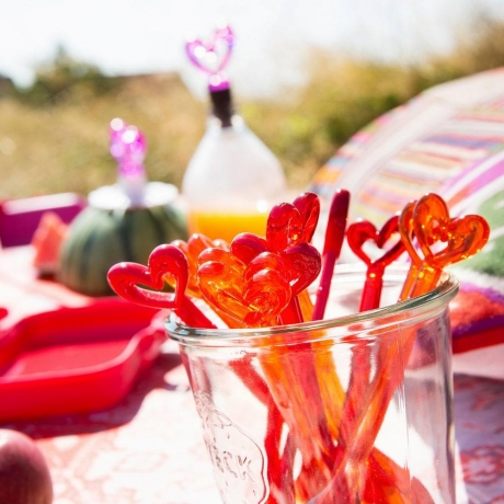 Набор из 4 вилок для торта SUSI KOZIOL, прозрачный