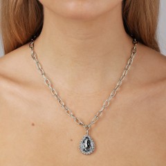 Колье METTA SS GREY /CRYSTAL