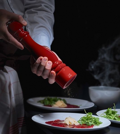 Мельница для соли, 22 см. цвет гранат, лак, дерево, Paris u'select Peugeot