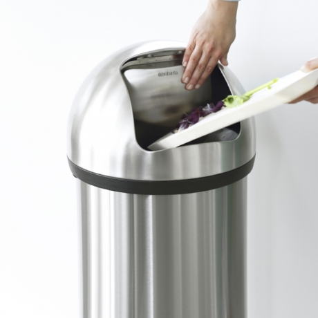 Мусорный бак Push Bin (60 л), Стальной матовый Brabantia