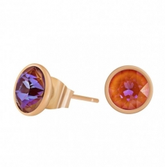 Пусеты Orange Glow Delite SWE298 OGD RG Fiore Luna